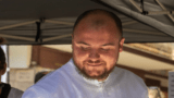 Lo chef Thomas Bortolotti alla sagra del pomodoro pantano ad Ardea