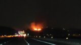 Incendio Settebagni vicino alle abitazioni: chiuso tratto autostradale