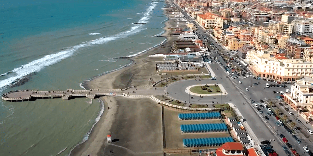 Ostia dall'alto