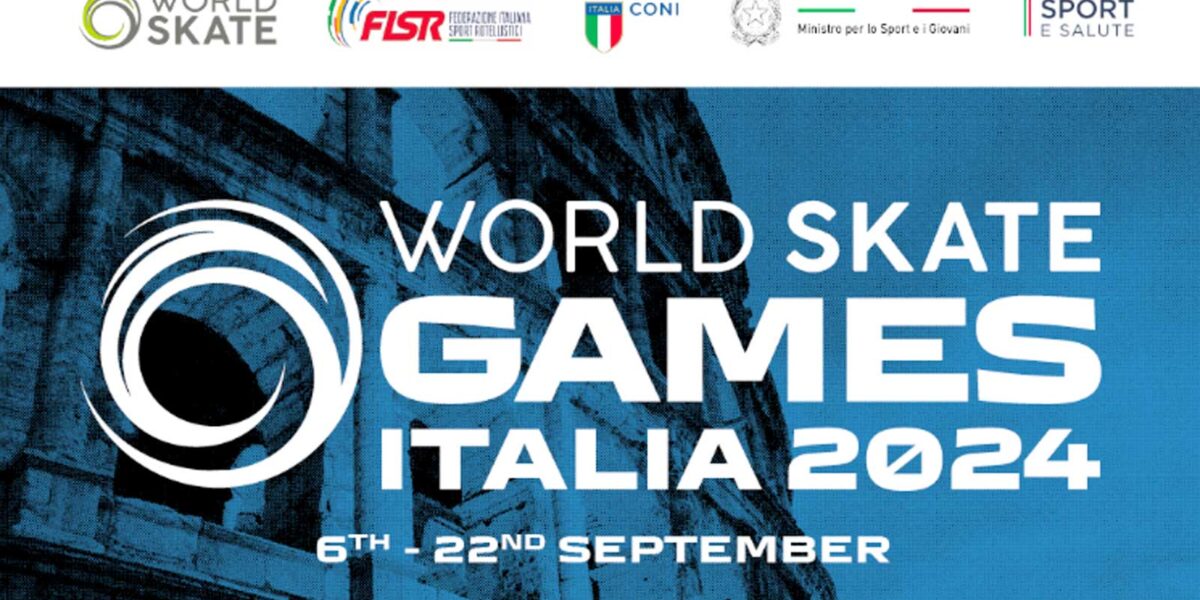 La locandina dei World Skate Games 2024 di Roma e Ostia