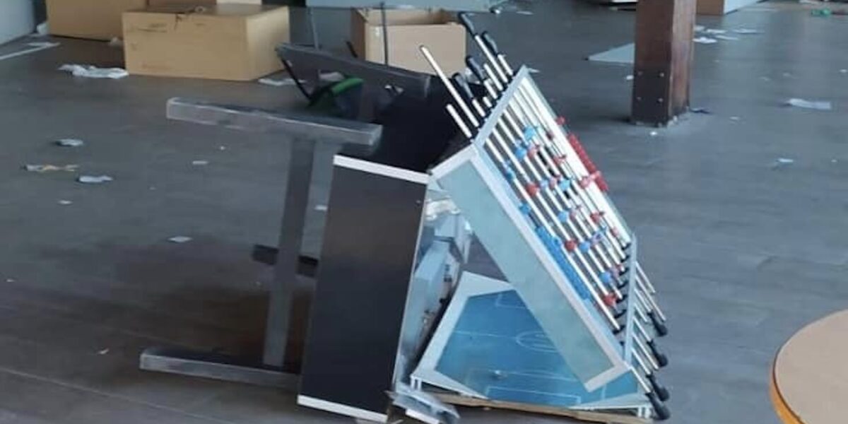 raid vandalico nella sede del montespaccato calcio