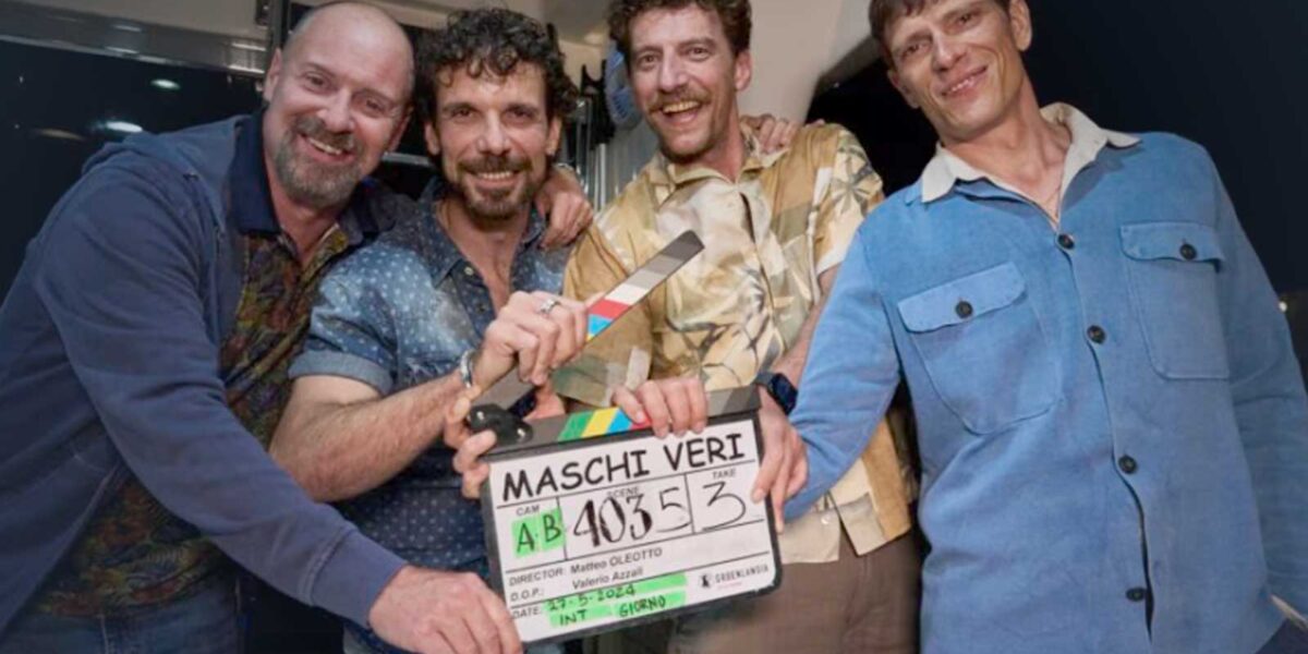 Un momento del set di Roma