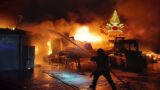 Fiumicino, spaventoso incendio nel cantiere navale: a fuoco diverse barche (FOTO)
