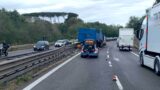 Pontina, camion sbatte contro guard rail: danni allo spartitraffico e code per chilometri