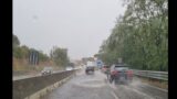 Acquasplash sulla Pontina: piove e la strada si allaga a Pomezia (FOTO)