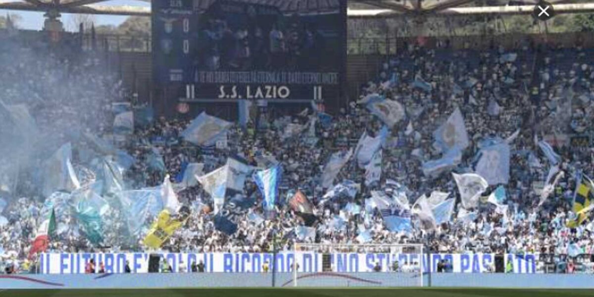 Roma, la curva nord dello stadio Olimpico