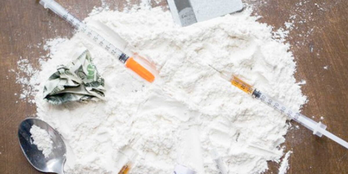 Cocaina su un tavolo