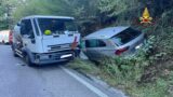 Ariccia, scontro frontale tra un’autocisterna GPL ed un’auto: donna estratta dalle lamiere