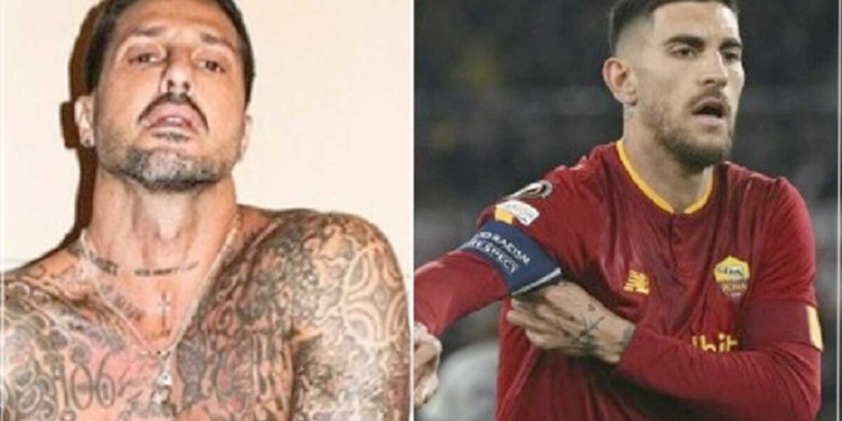 A sinistra, Fabrizio Corona, a destra il capitano della as Roma