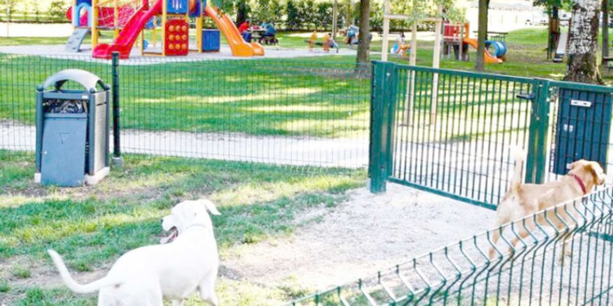 Roma, un parco con area gioco e cani
