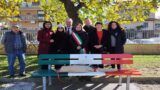 Pomezia, “panchina tricolore” in onore a Norma Cossetto, ai Martiri delle Foibe, agli Esuli Istriani, Fiumani, Giuliani e Dalmati