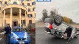 Auto in fiamme sull’A1: anziana intrappolata salvata da un poliziotto
