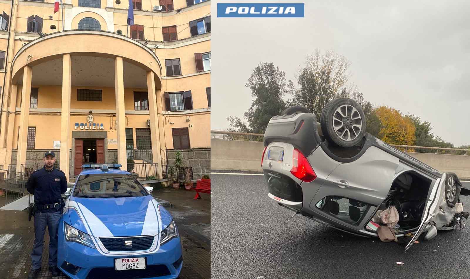Auto in fiamme sulla A1