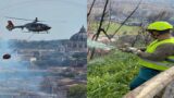 Roma, dopo il devastante incendio di Monte Mario si interviene con l’idrosemina