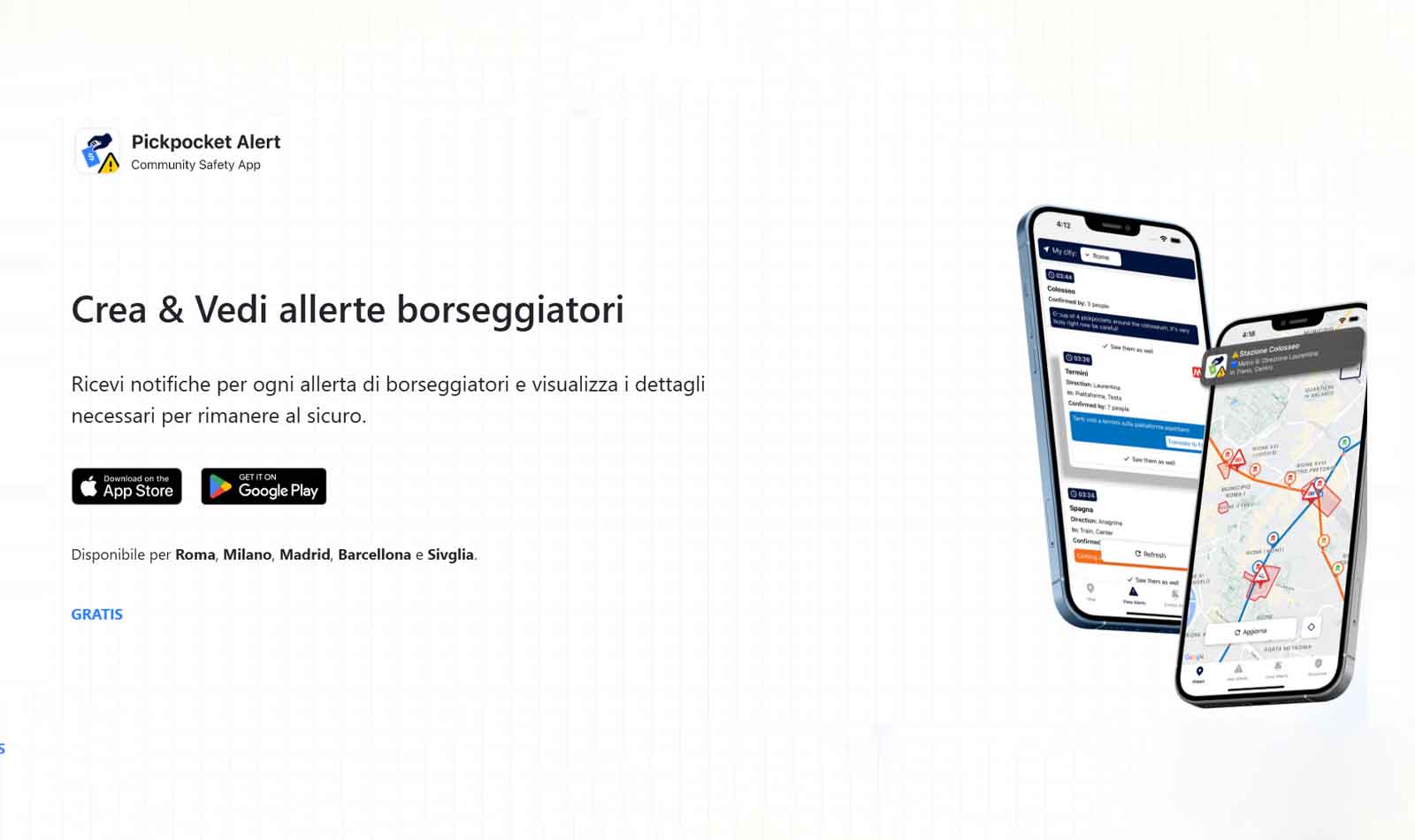 PickPocket app borseggiatori metro Roma