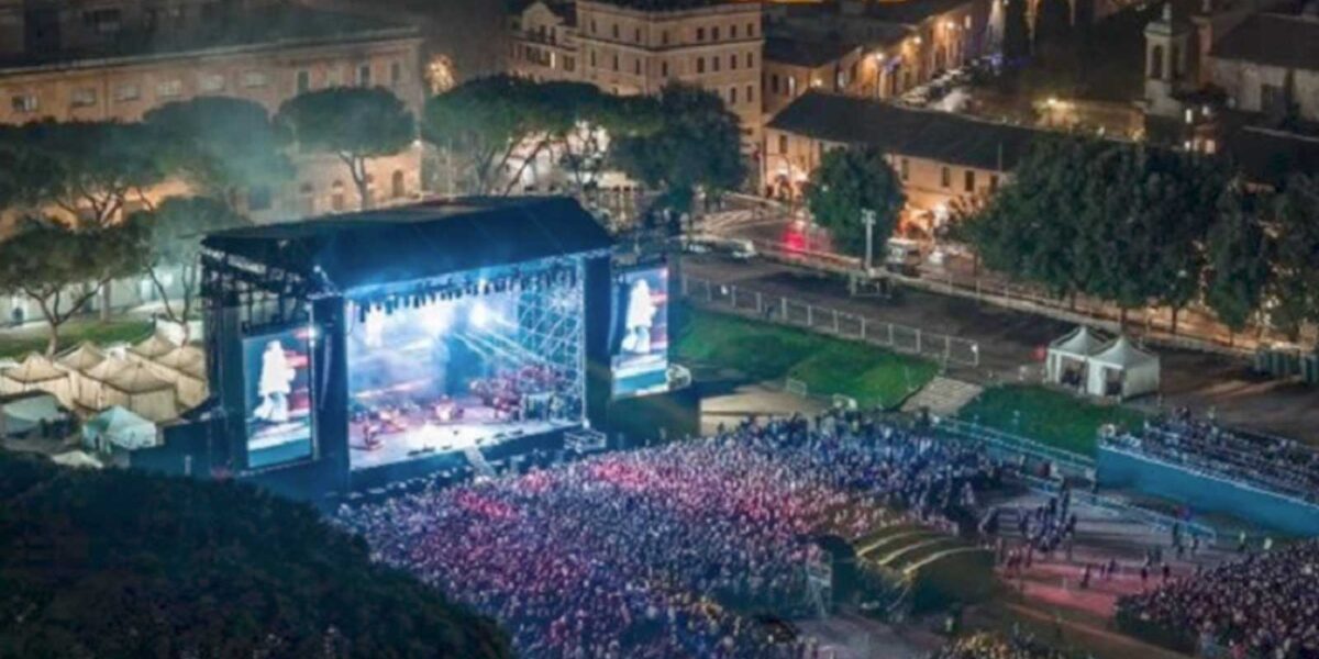Roma si prepara al capodanno al Circo Massimo, foto capodanno 2023