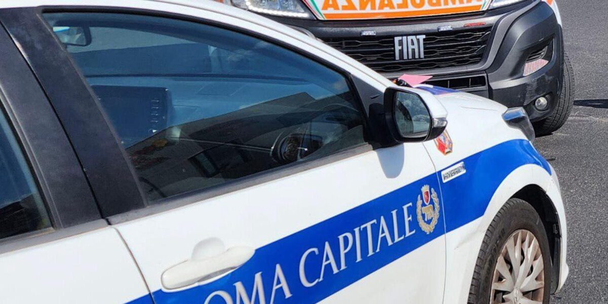 Incidente tra auto e moto a Roma sulla Flaminia