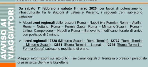 Lavori treni
