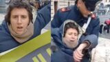 Blitz ambientalista a Montecitorio, Ultima Generazione lancia ortaggi e rifiuti alimentari sulla scalinata