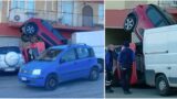Bracciano, le immagini dell’incredibile incidente in centro (FOTO/VIDEO)