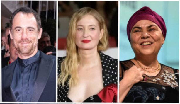 Roma, da sinistra Elio Germano, Alba Rohrwacher e Michela Murgia