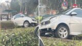 Roma, auto si sfrena nell’autolavaggio e finisce sulla Flaminia: panico tra i passanti