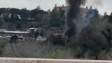 Roma, incendio in un accampamento sul Lungotevere: baracche in fiamme