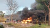 Roma, bus in fiamme a Portuense: secondo rogo in meno di 24 ore