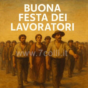 Festa dei Lavoratori auguri operai quadro