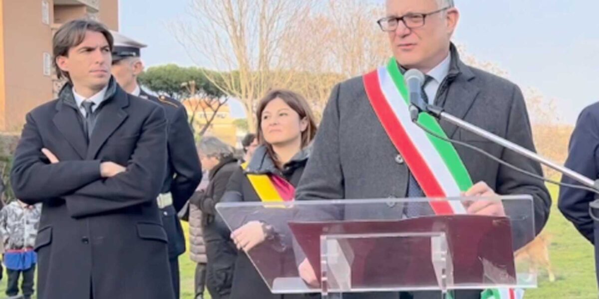 Roma, Gualtieri, Onorato e Giuseppetti alla intitolazione del parco all'ex presidente biancoceleste - www.7colli.it