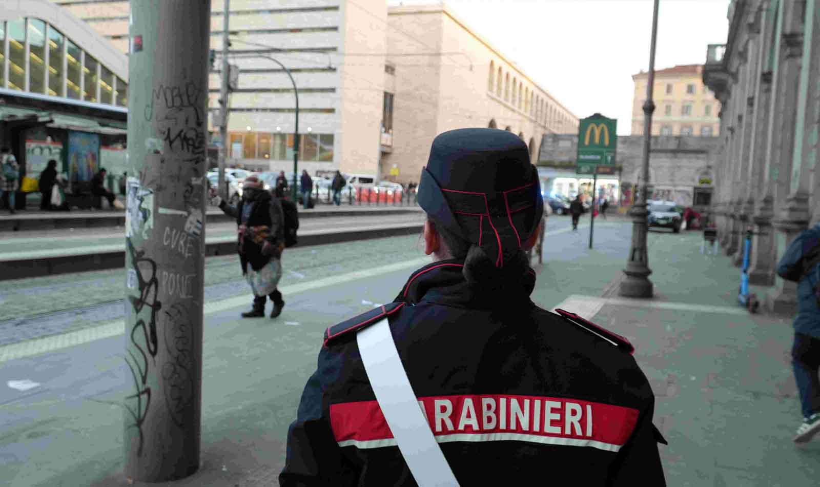 Roma, Carabinieri a Termini e Valle Aurelia