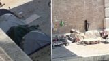 Roma, torna la tendopoli sul Lungotevere- Ponte Sisto, i residenti: “In quella zona due omicidi recenti”