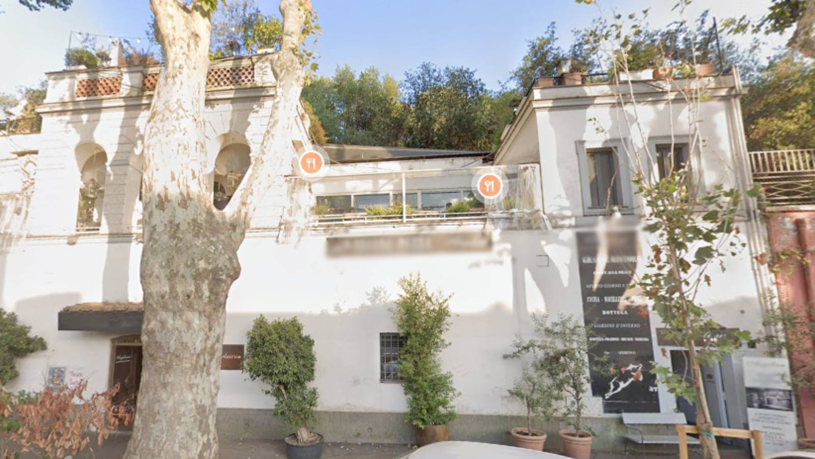 Roma, la sede principale del ristorante A. di testaccio, su via galvani: l'attività ha altre due sedi sempre tra Testaccio e Ostiense. Foto Google Maps