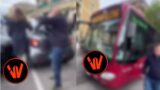 Roma, Smart in doppia fila blocca bus Atac, l’autista scende:”Ti becchi la multa”. Per lui l’applauso dei presenti