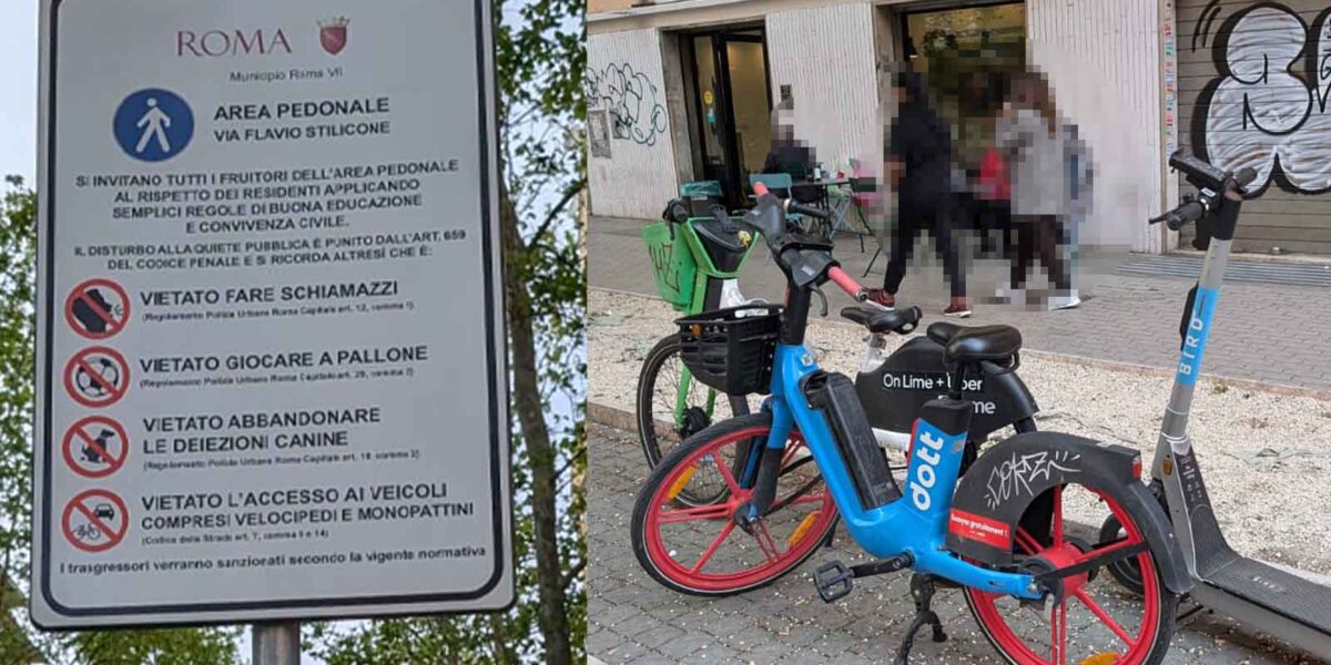 Roma via Flavio Stilicone anarchia