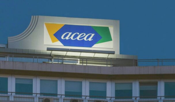 Acea, logo sulla sede di piazzale Ostiense