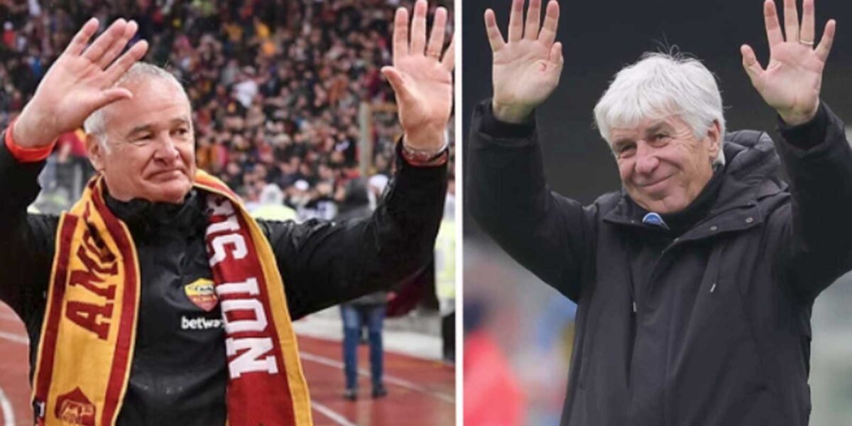 A sinistra Ranieri, a destra Gasperini