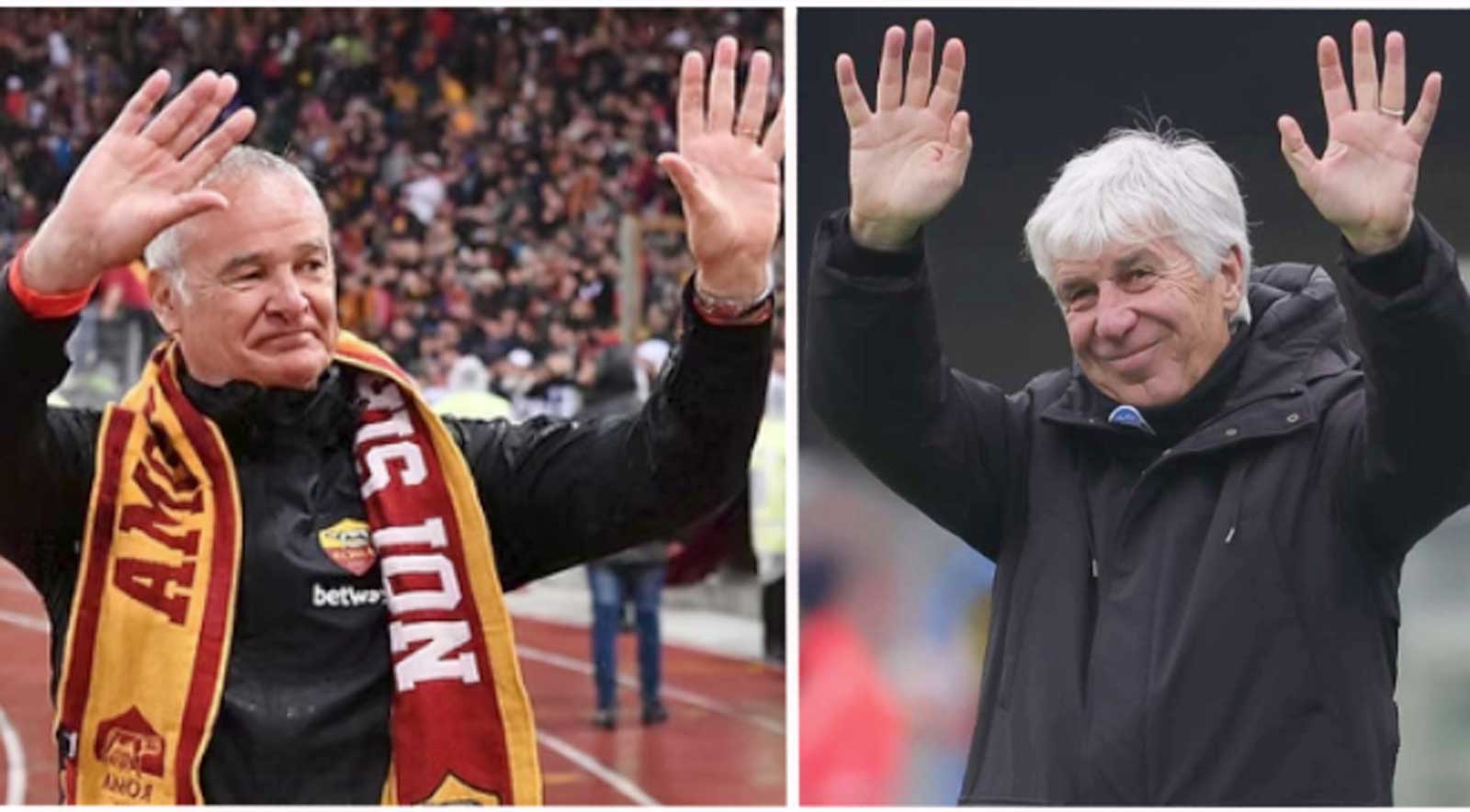 A sinistra Ranieri, a destra Gasperini
