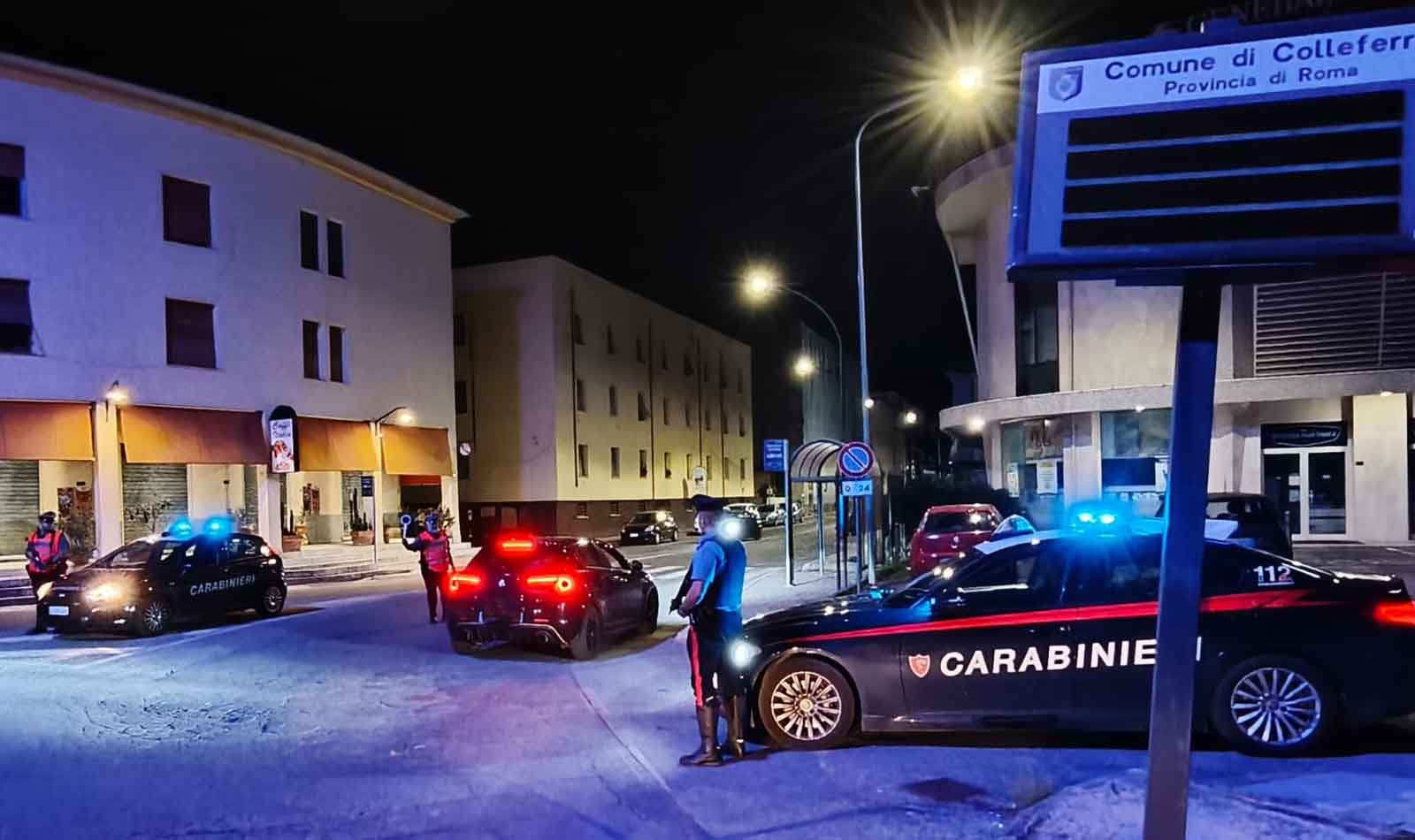 Carabinieri a Colleferro