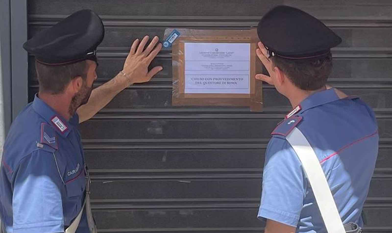 Carabinieri in azione a Ponte Milvio