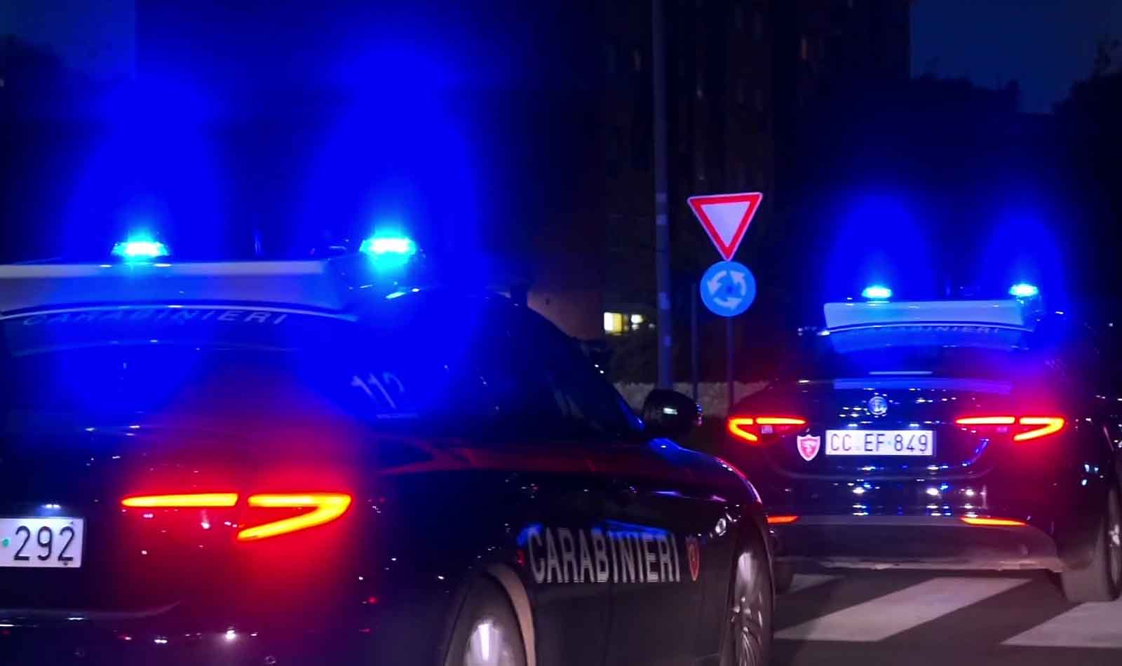 Carabinieri in azione di notte