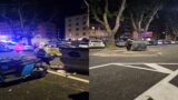 Roma, grave incidente stradale a viale Jonio: “cassonetti lanciati ovunque”, ferito un 20enne (FOTO)