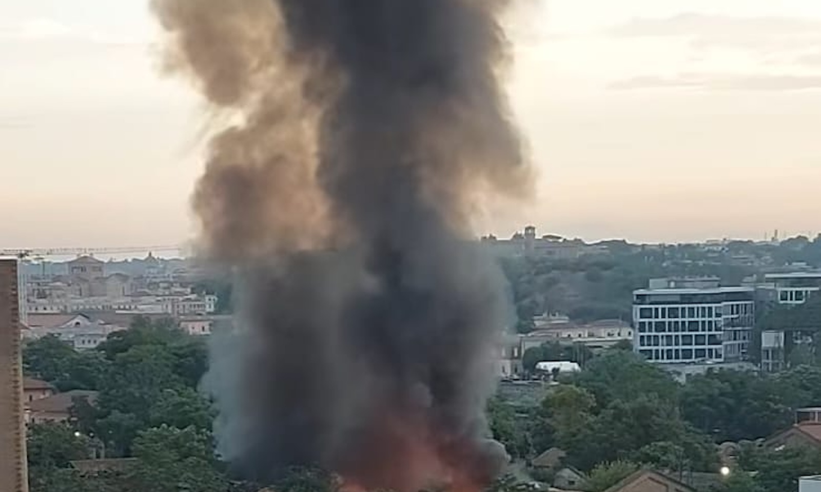 incendio Miralanza - Marconi Roma
