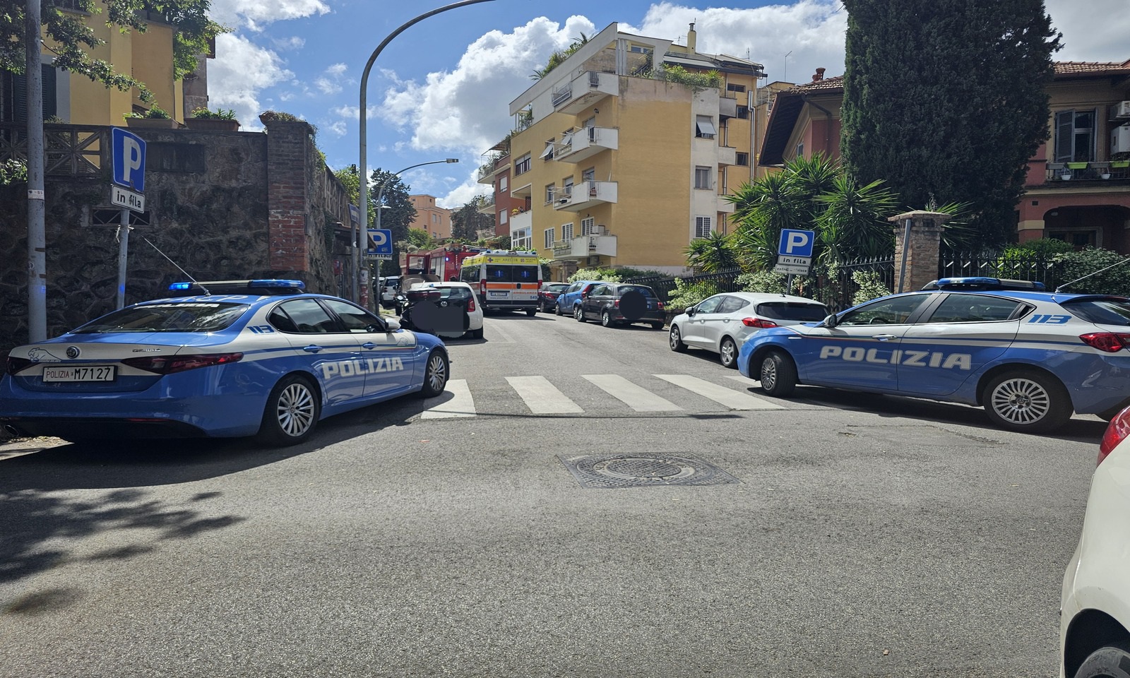 Incendio in appartamento a Montesacro