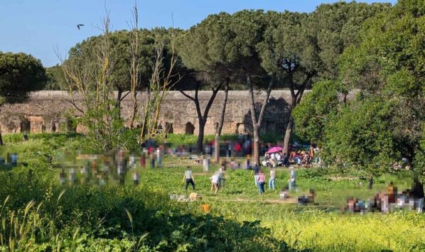 Parco con persone
