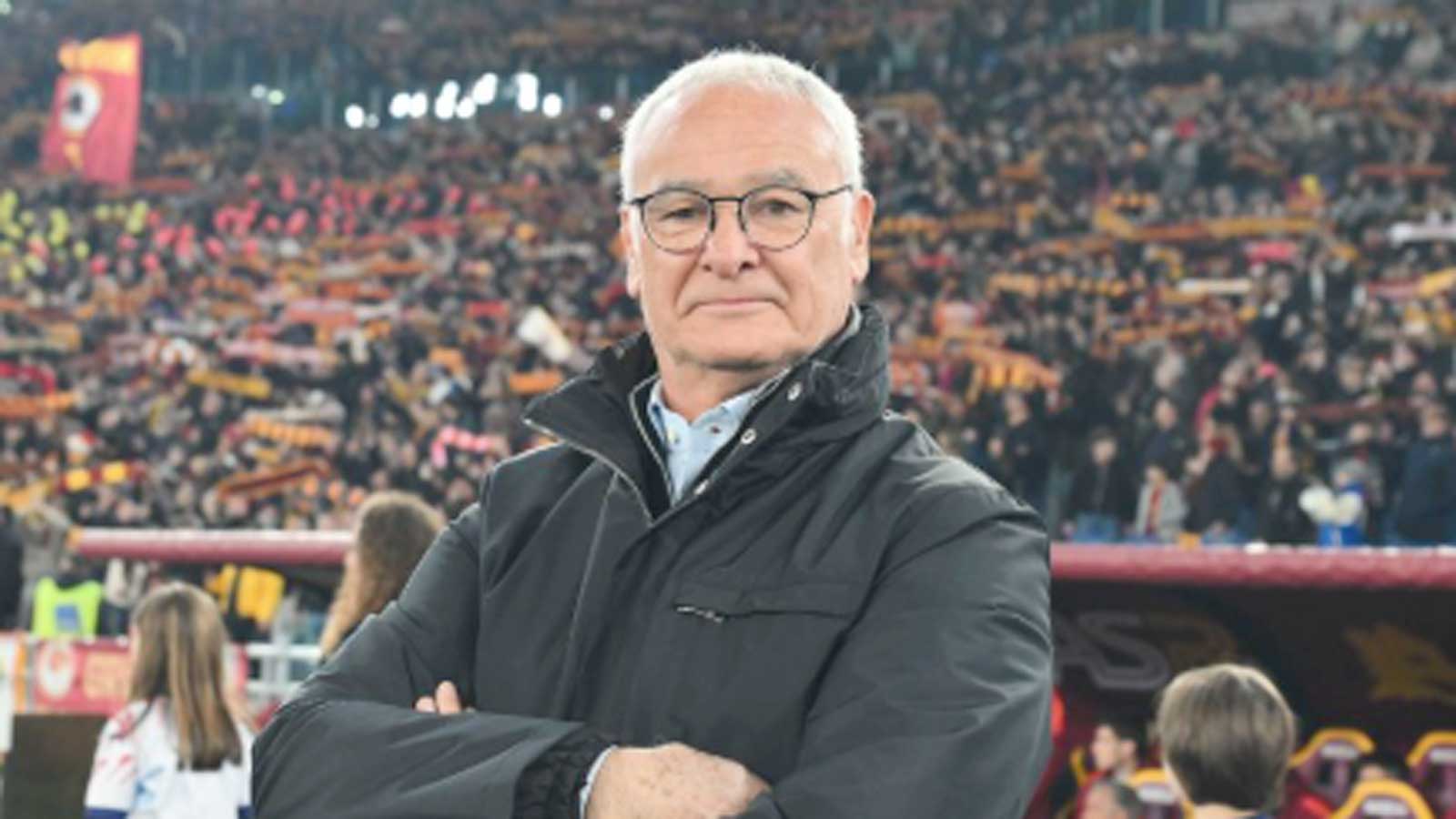 Roma, l'allenatore della as Roma Claudio Ranieri