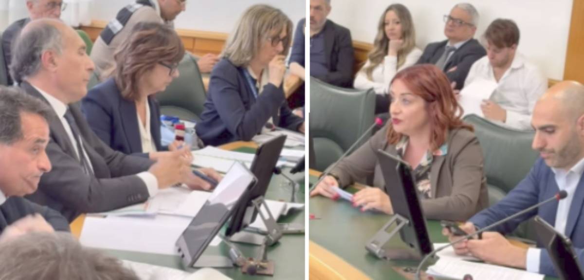 Regione Lazio, due momenti della seduta della Commissione Sviluppo Economico
