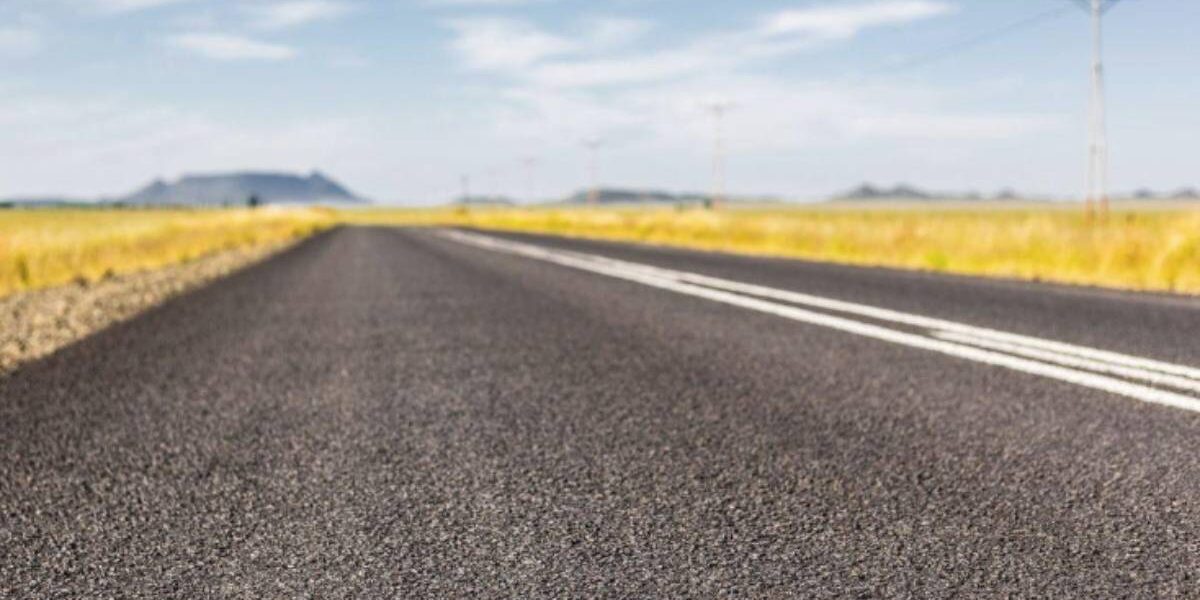 Regione Lazio, una strada appena riasfaltata