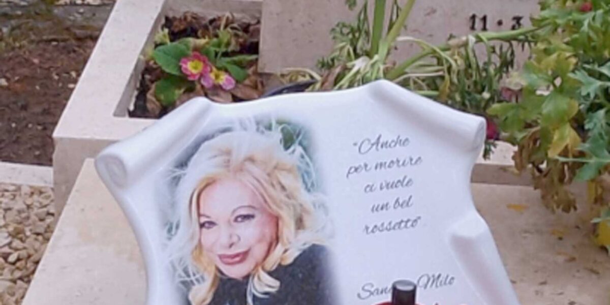 Sandra Milo, la tomba al Verano dell'attrice