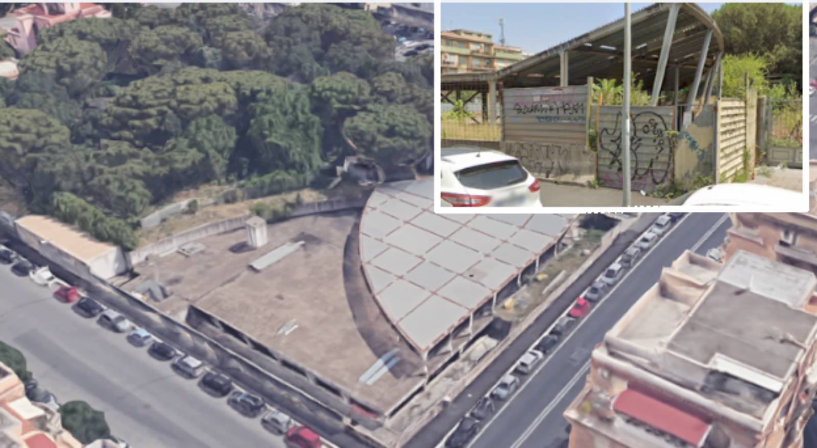 Roma, via Genzano, l'ex Punto Verde Qualità torna al Comune, foto Google Maps